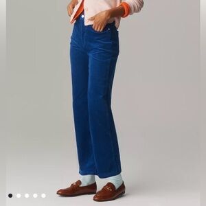The Annie Corduroy High-Rise Straight-Leg Jeans by Pilcro